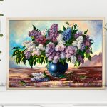 Tranh canvas trang trí phòng khách lối đi cầu thang mã PK03